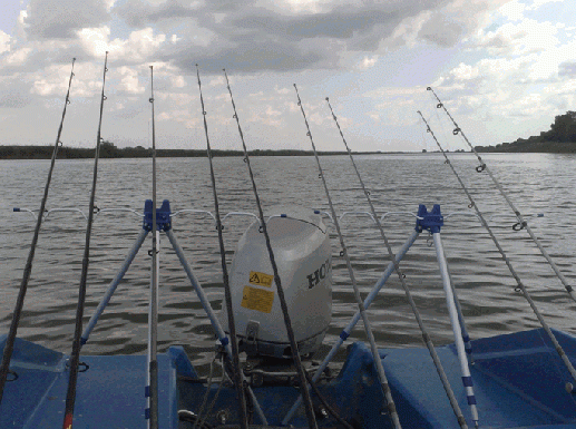 Urlaub im Donaudelta: Angeln im Donaudelta vom Motorboot aus