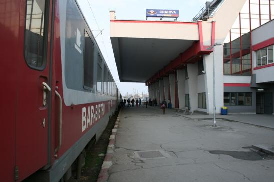 Mit der Bahn durch Rumänien: Bahnhof in Craiova