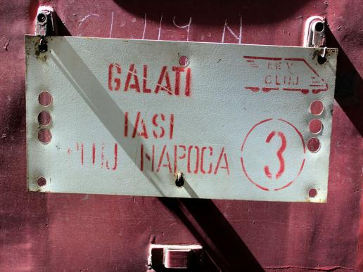 Mit der  Bahn durch Rumänien - Zug von Galati von Iasi