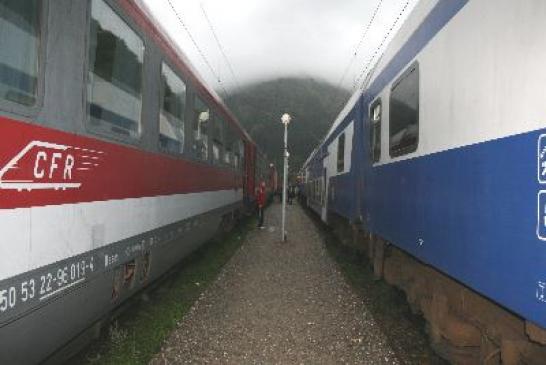 Urlaub in Rumänien - Urlaub in Busteni => Foto: Der Bahnhof in Busteni