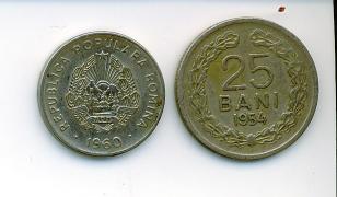 Alte Bani-M&#252;nzen von 1954 und 1960