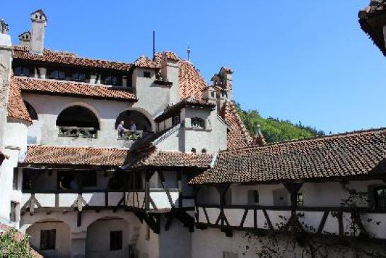 Urlaub in Bran (Törzburg): Im Innenhorf der Burg Bran