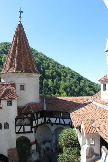 Urlaub in Bran (Törzburg): Im Innenhorf der Burg Bran