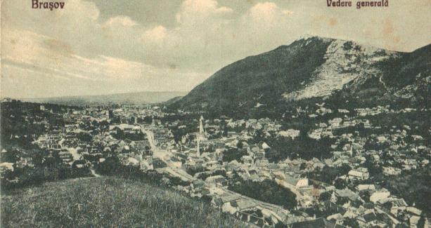 Urlaub in Braşov (Kronstadt): Alte Ansichtskarte von Braşov (Kronstadt) um 1900