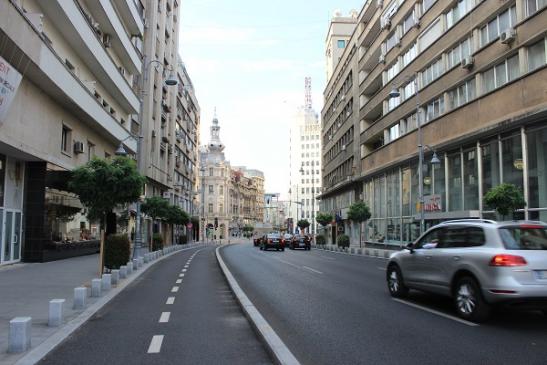 Auf der Calea Victorei in Bukarest