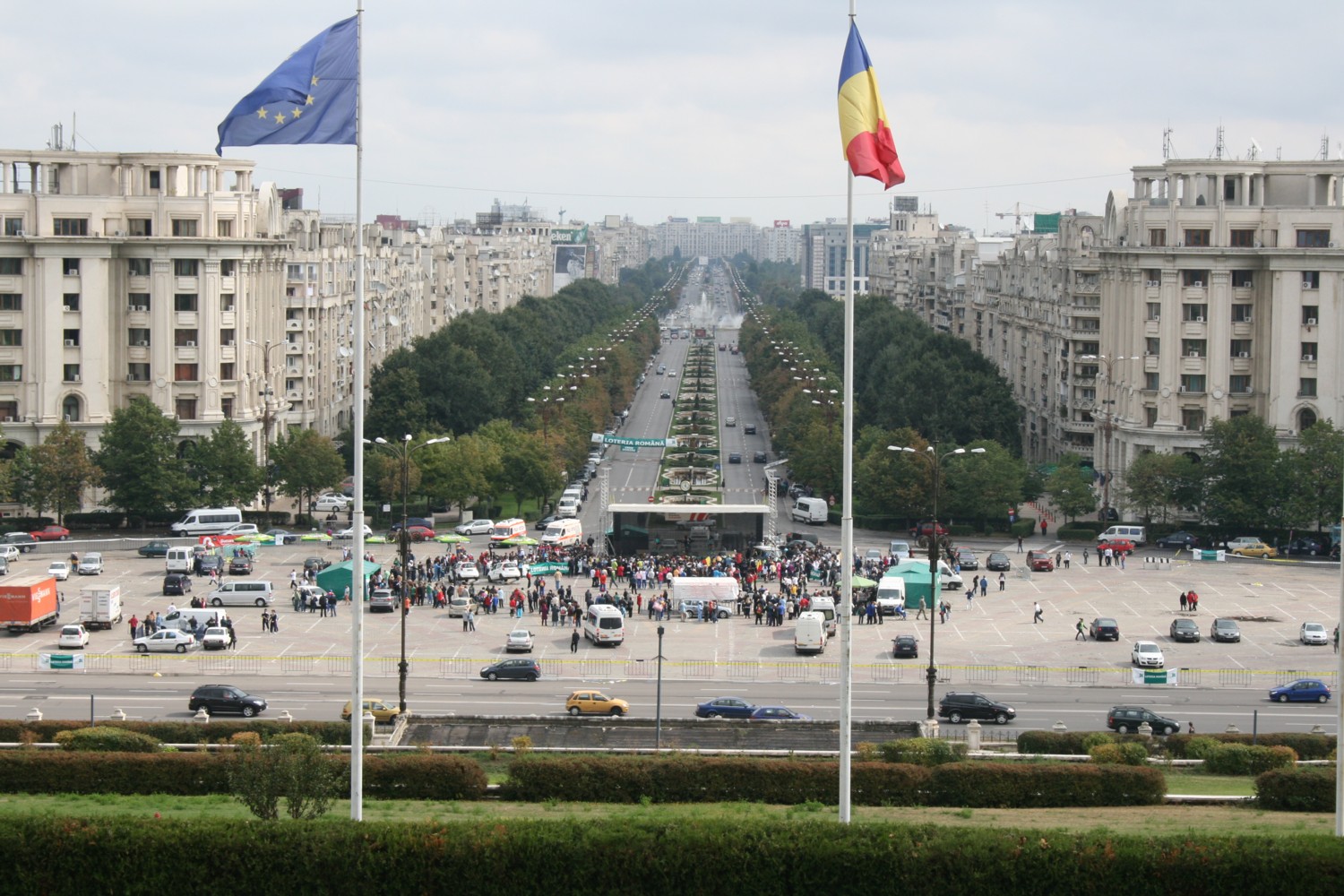 Bukarest - Blick vom Parlamentspalast