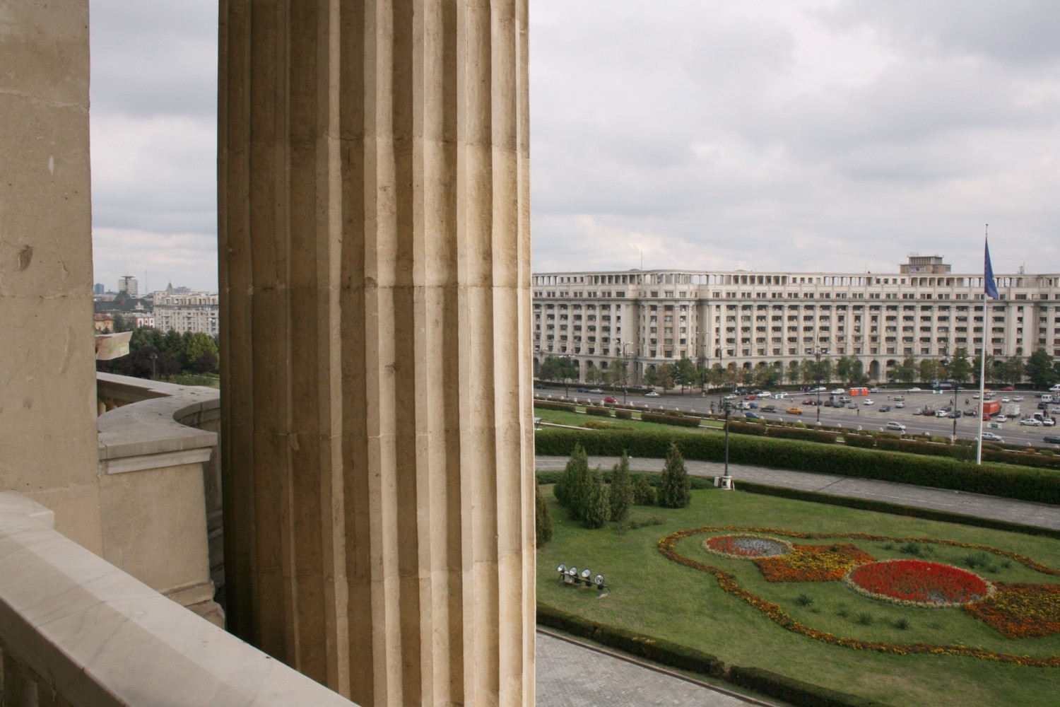 Blick vom Parlamentspalast in Bukarest