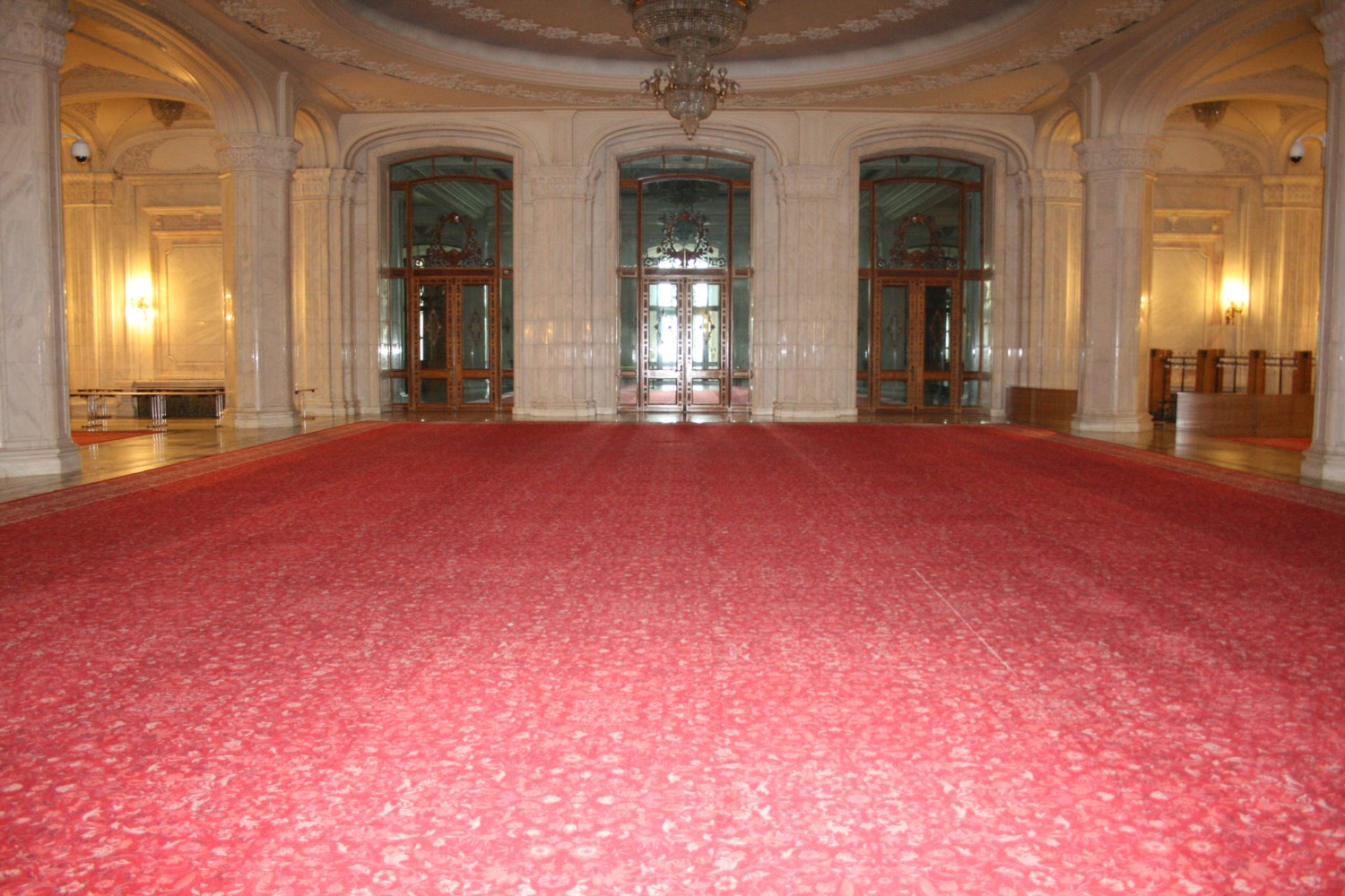 Im Parlamentspalast in Bukarest
