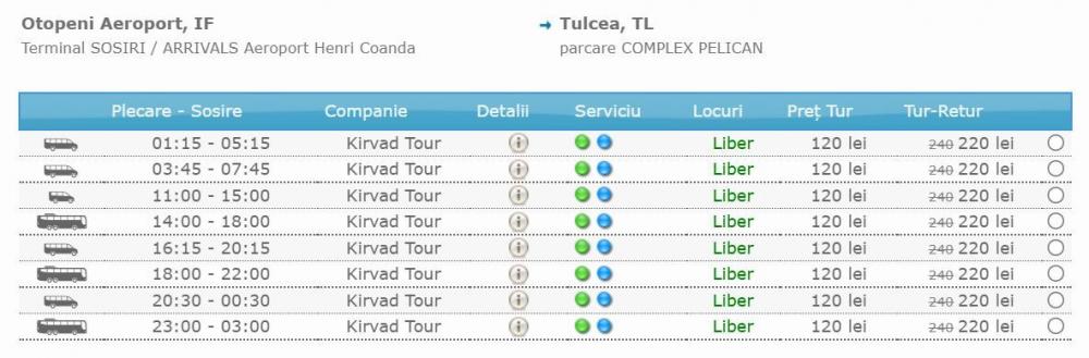 Anreise mit dem Bus vom Airport Bukarest-Otopeni nach 