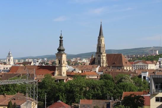 Blick auf Cluj-Napoca (Klausenburg) in Siebenbürgen
