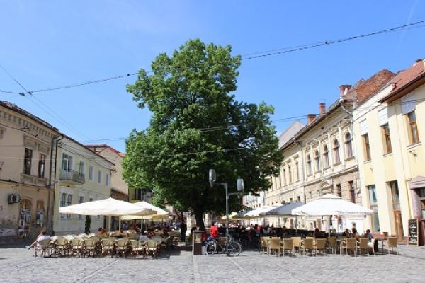 Foto: In der Altstadt von Cluj Napoca