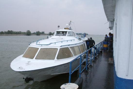 Im Donaudelta: An der Anlegestelle von Crisan