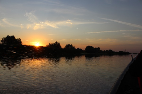 Sonnenuntergang im Donaudelta