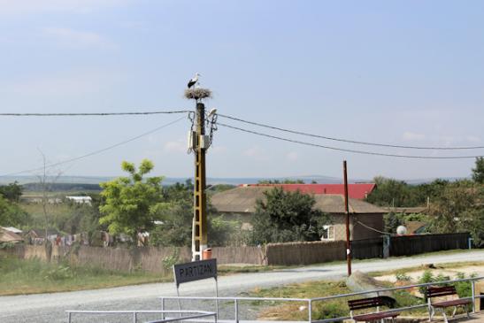 Wetter im Donaudelta: Anlegestelle in Partizani