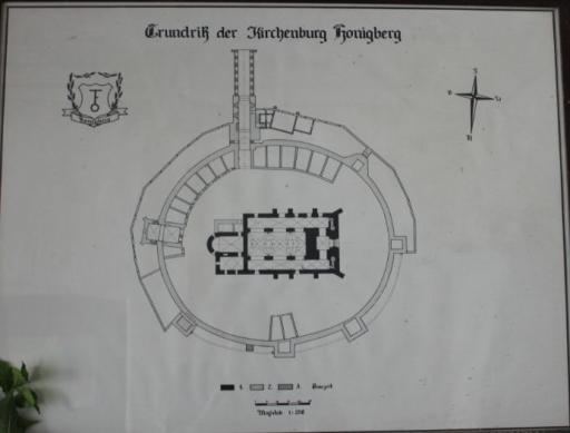 Grundriss der Kirchenburg