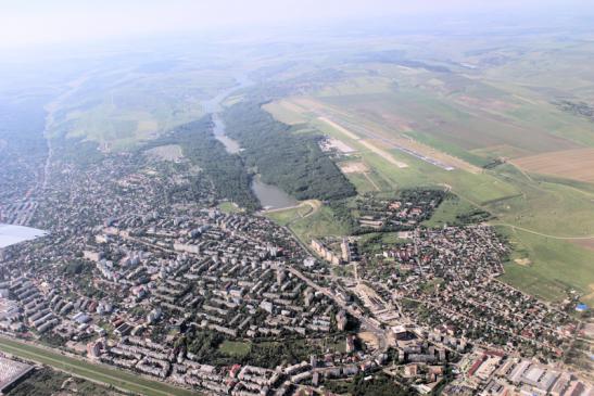 Blick auf den Airport von Iasi