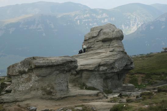 Mitten in den Karpaten: kleiner Kletterfelsen