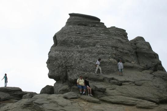 Mitten in den Karpaten: kleiner Kletterfelsen