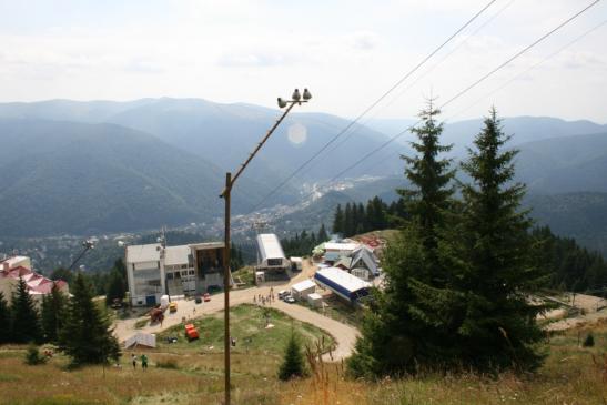 In den Karpaten: Blick auf Sinaia