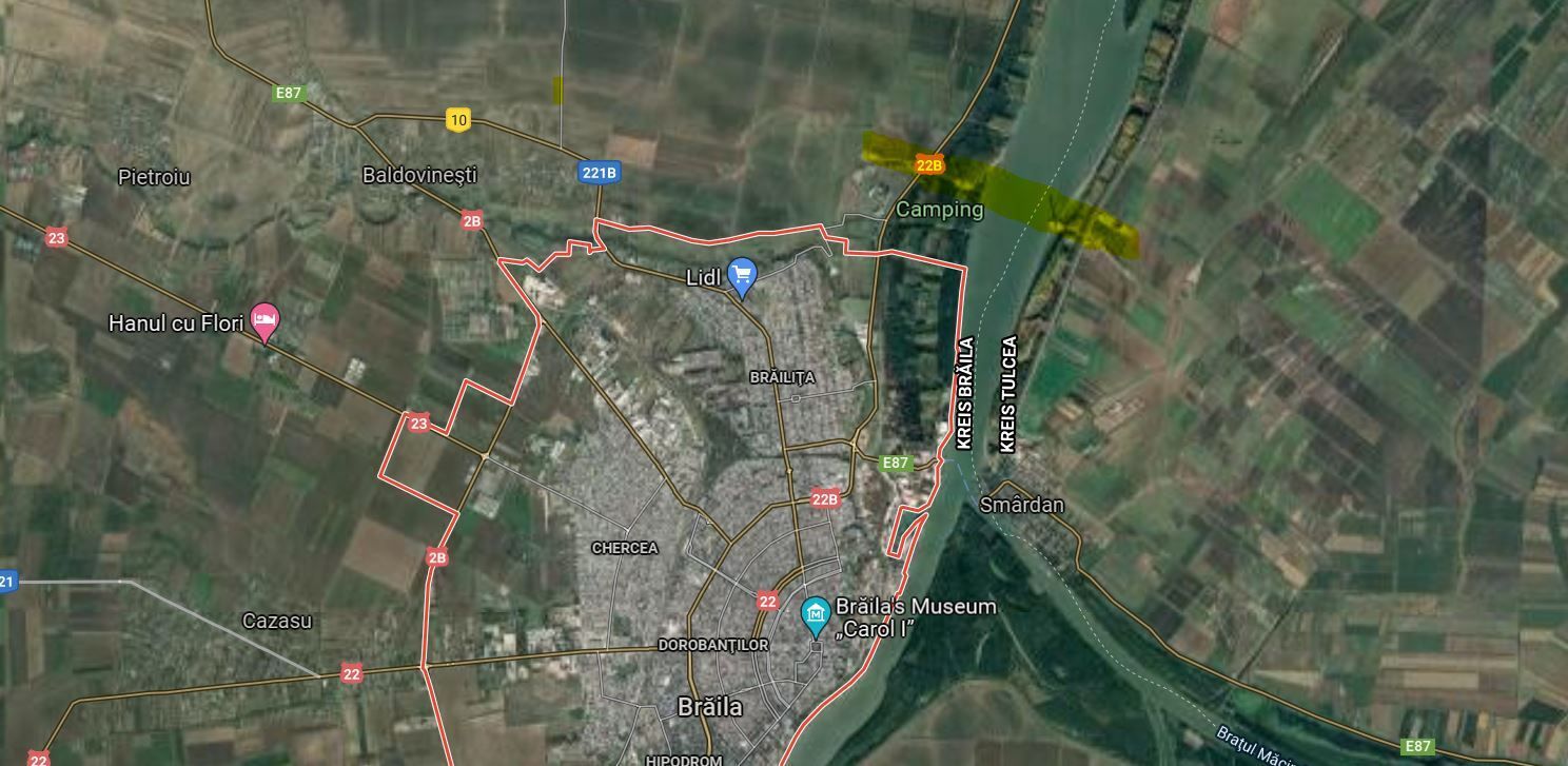 Quelle: Google Maps - Brăila Quelle: Google Maps - Brăila