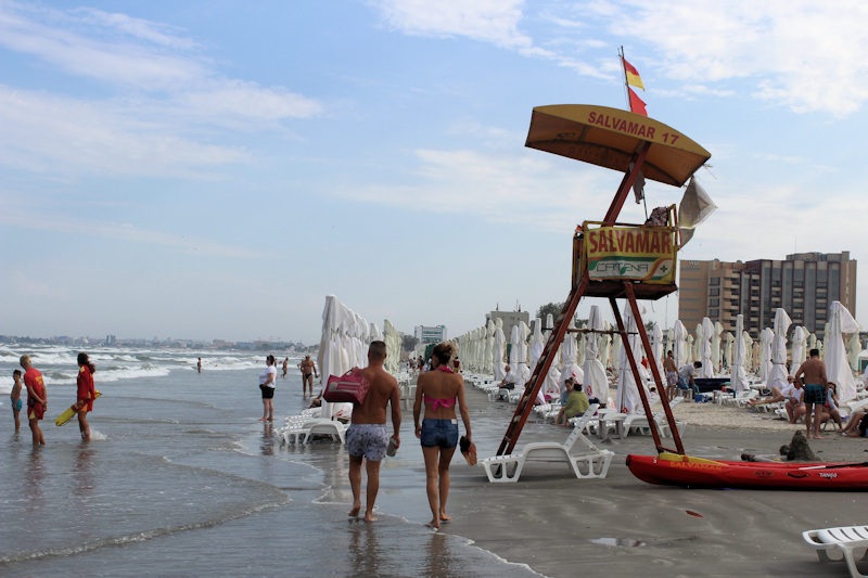 Am Strand von Mamaia am Schwarzen Meer
