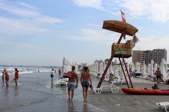 Am Strand von Mamaia am Schwarzen Meer