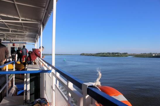 Urlaub in Sfantu Gheorghe - Foto: Auf der Donau bei Sfantu Gheorghe