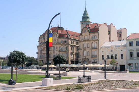 Im Zentrum von Oradea (Großwardein) - Piata Unirii