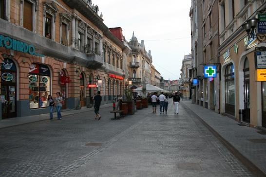 Urlaub in Oradea: In der Fussgängerzone von Oradea