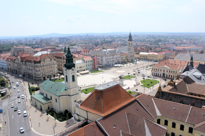Blick auf das Stadtzentrum von Oradea (Großwardein)