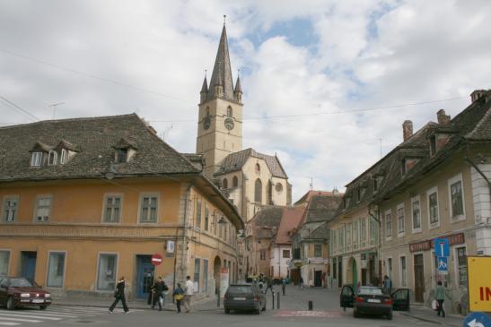 In der Altstadt von Sibiu.