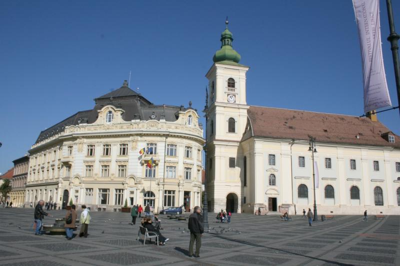 Foto: Im Zentrum von Sibiu (Hermannstadt)