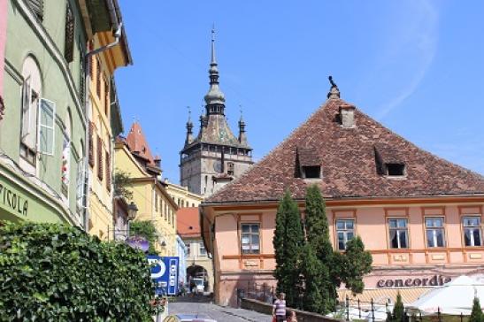 In der Altsatadt von Sighisoara (Schässburg)