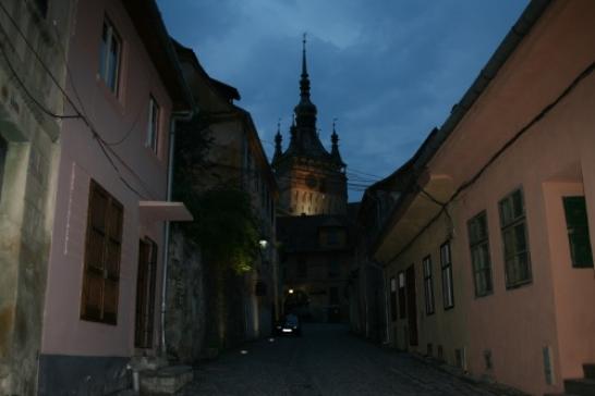 Sighişoara (Schässburg): In der Altstadt - Dämmerung