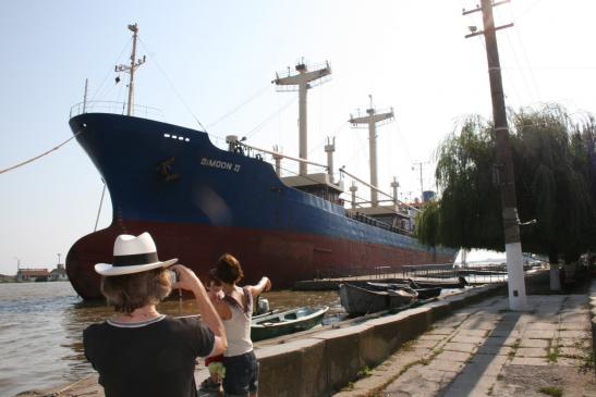 Urlaub in Sulina: Der Hafen in Sulina - hier kommen auch die Schiffe aus Tulcea an