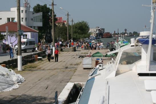 Urlaub in Rumänien: Am Hafen von Sulina