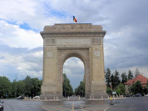 Urlaub in Bukarest: Der Triumphbogen (Arcul de Triumf) in Bukarest 