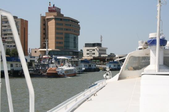 Urlaub in Tulcea: Ankunft mit dem Schnellboot aus Sulina