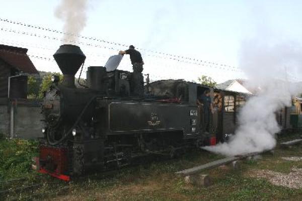 Die Wassertalbahn (Mocănița) in Viseu de Sus